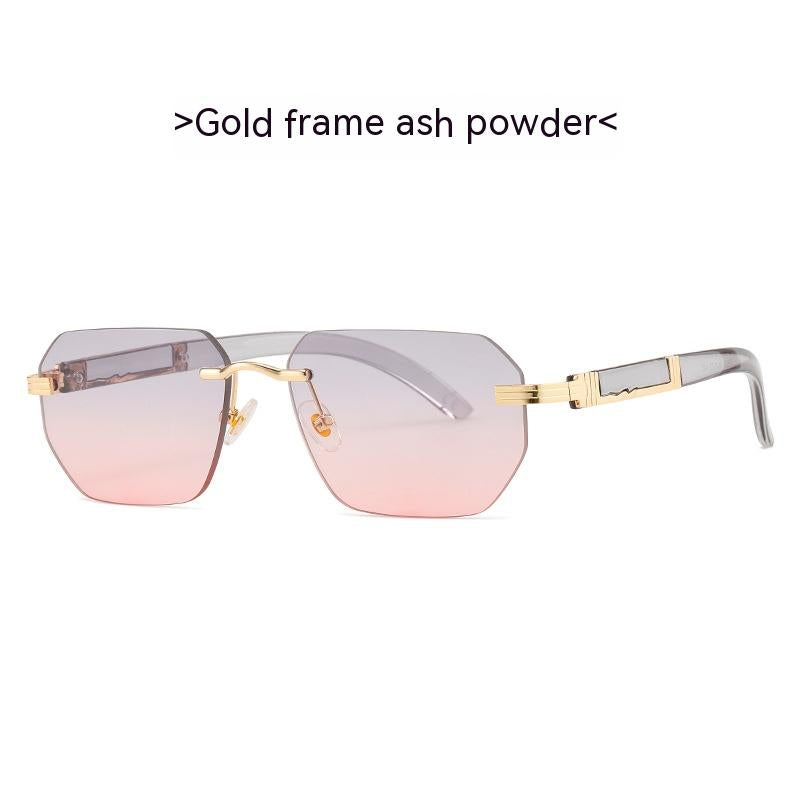 Women's Fashion Retro Rimless Sunglasses