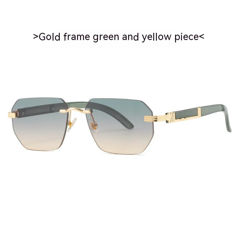 Women's Fashion Retro Rimless Sunglasses